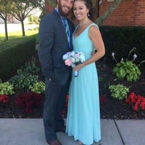 Green bridesmaid dress